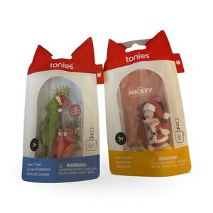 Tonies grinch and Santa Mickey